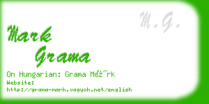 mark grama business card